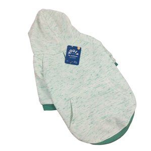 YOULY Trailblazer Dog Large Teal Space Dye Hoodie with Pocket New